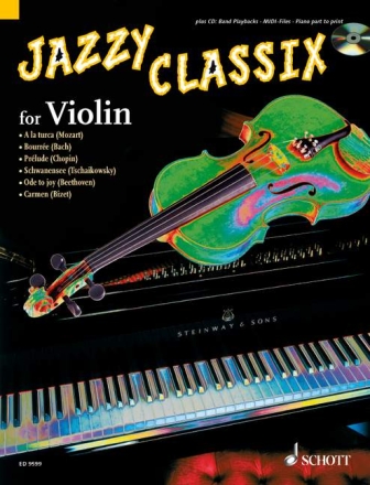 Jazzy Classix (+CD) fr Violine, Klavier ad libitum