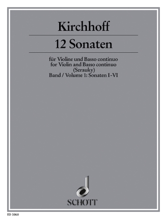 12 Sonaten Band 1 (Nr.1-6) fr Violine und Bc