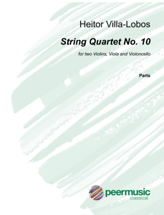 String Quartet no.10 for 2 violins, viola and violoncello parts