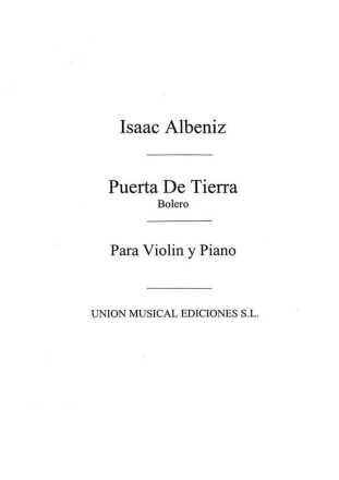 Puerta de tierra Bolero para violin y piano