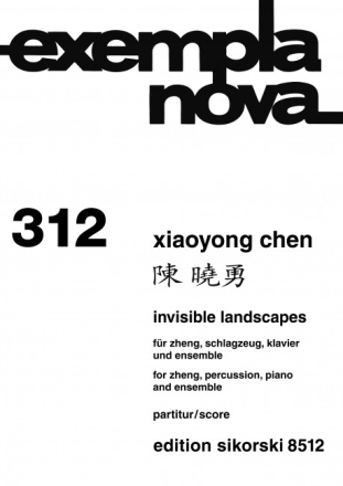 Invisible Landscapes fr Zheng, Schlagzeug, Klavier und Ensemble, Partitur