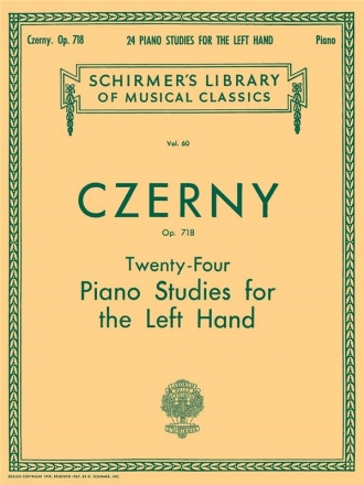24 PIANO STUDIES FOR THE LEFT HAND OP.718 SCHARFENBERG, WM.,  ED
