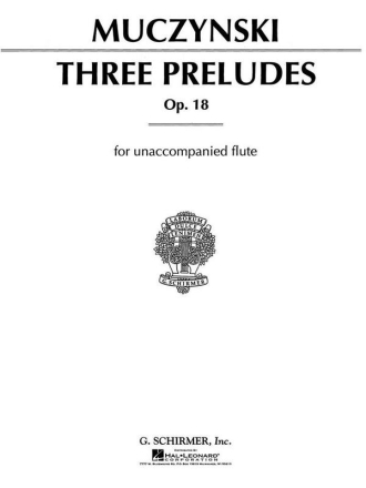 3 preludes op.18 for unaccompanied flute