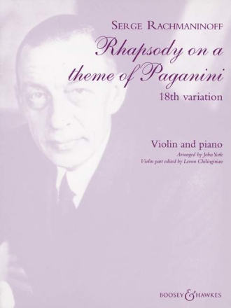 Rhapsodie ber ein Thema von Paganini fr Violine und Klavier