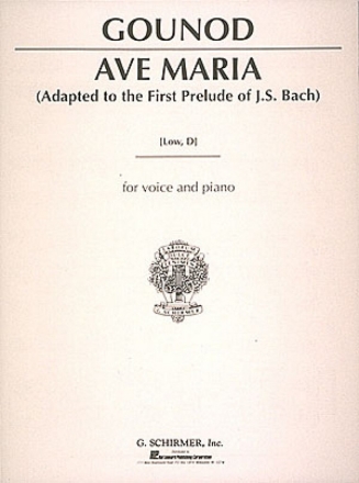 Ave Maria fr tiefe Stimme und Klavier (D-Dur, la/en)