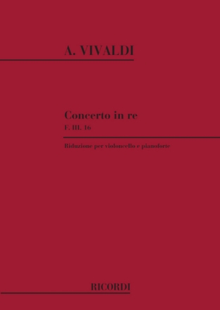 Concerto D-Dur F.III:16 fr Violoncello und Klavier
