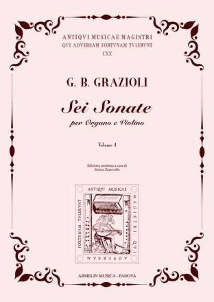 6 sonate op.3 vol.1 (nos1-3) per organo (cembalo) e violino