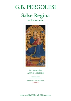 Salve regina fa minore per contralto, archi e bc partitura e parti