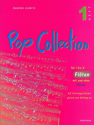 Pop Collection Band 1 fr Flte und Klavier oder 2 Flten Partitur und Stimmen