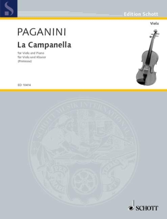 La campanella for viola and piano