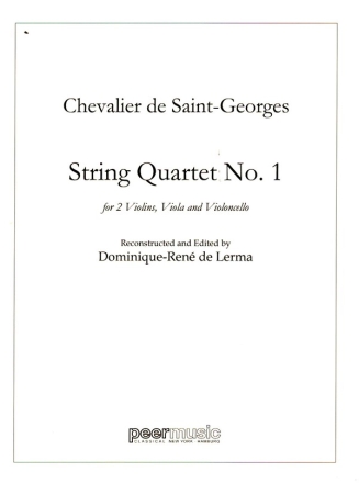 String Quartet C-Dur Nr.1 for 2 violins, viola and violoncello score