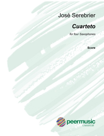 Cuarteto for 4 saxophones (SATB) score