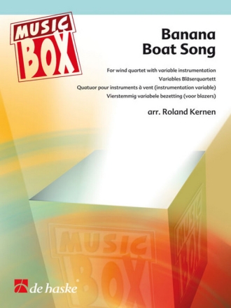 Banana boat song for wind quartet (variable instrumentation) score and parts