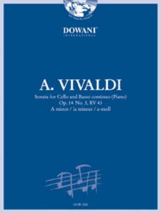 Sonate a-Moll op.14,3 RV43 (+CD) fr Violoncello und CD