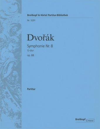 Sinfonie G-Dur Nr.8 op.88 fr Orchester Partitur