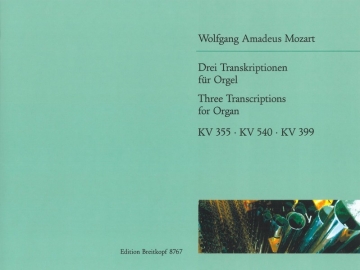 3 Transkriptionen fr Orgel Finotti, Franceso, ed