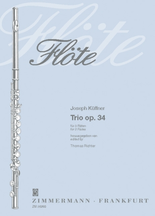 Trio op.34 fr 3 Flten Partitur und Stimmen
