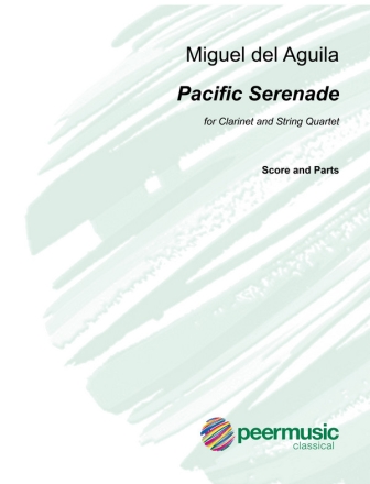 Pacific Serenade for clarinet and string quartet score and parts