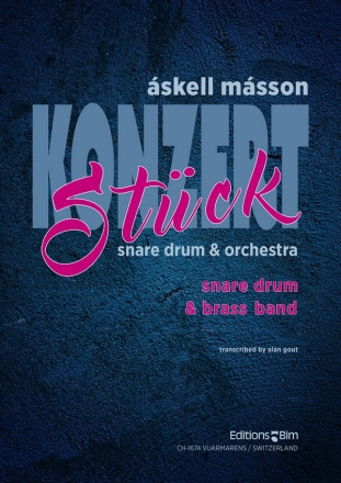 Konzertstck for snare drum and brass band, score Gout, Alan, arr.