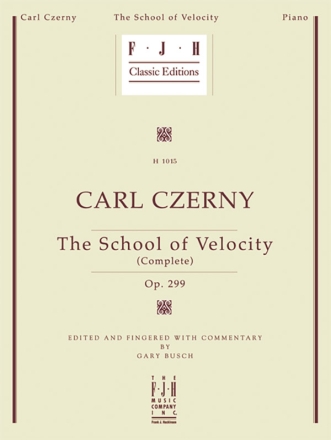 The School of Velocity op.299 for piano