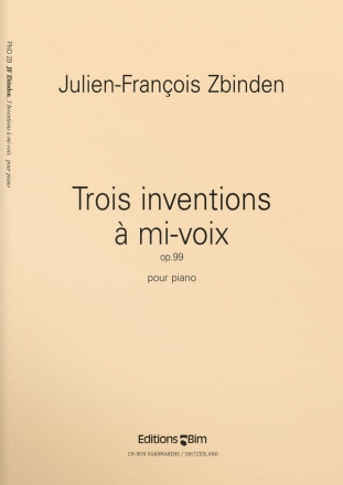 3 inventions  mi-voix op.99 fr Klavier
