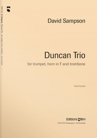 Duncan Trio for trumpet, horn in F and trombone score and parts
