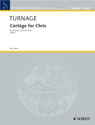 Cortege for Chris for clarinet, violoncello and piano score and parts