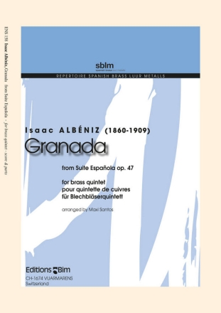 Granada op.47 fr 2 Trompeten, Horn in F, Euphonium und Tuba Partitur und Stimmen