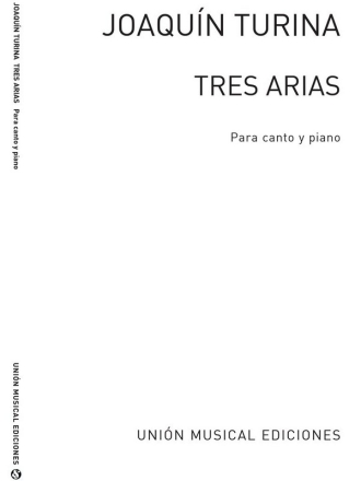 3 Arias para canto y piano