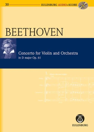 Konzert D-Dur op.61 (+CD) fr Violine und Orchester Studienpartitur