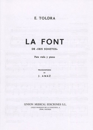 La Font para viola y piano