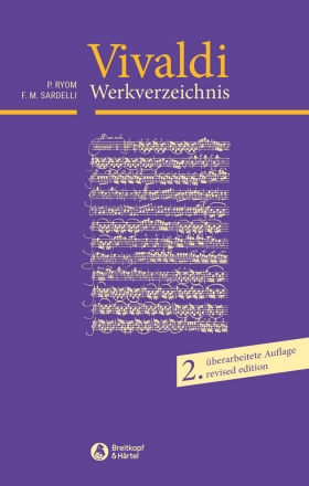 Antonio Vivaldi Thematisch-systematisches Verzeichnis seiner Werke (RV  Neuausgabe 2019