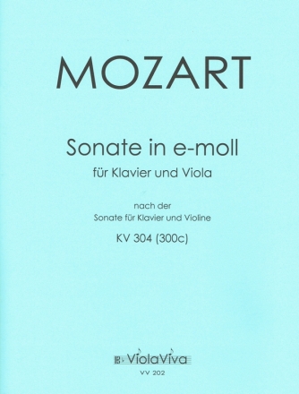 Sonate e-Moll KV304  fr Violine und Klavier fr Viola und Klavier