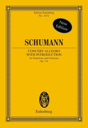 Konzert-Allegro op.134 mit Introduction fr Klavier mit Begleitung des Orchesters Studienpartitur