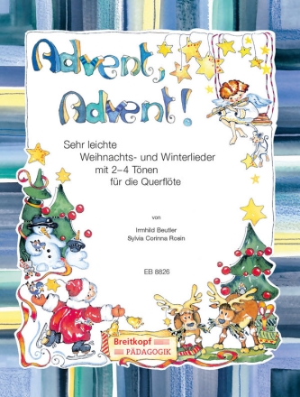 Advent Advent fr 1-2 Flten (Klavier/Gitarre ad lib) Spielpartitur und Klavierbegleitung