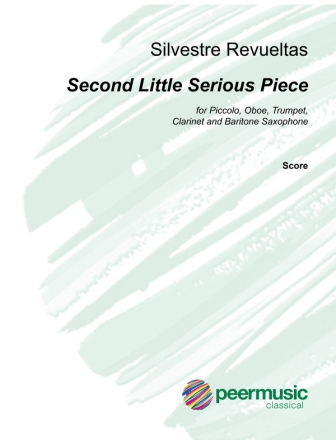 Second little serious Piece for piccolo, oboe, trumpet, clarinet and baritone saxophone score