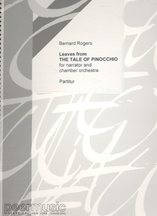 Leaves from the Tale of Pinocchio for narrator and chamber orchestra score