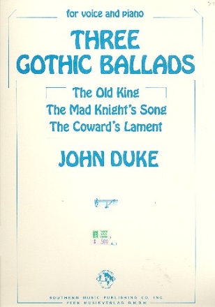 3 Gothic Ballads for voice and piano