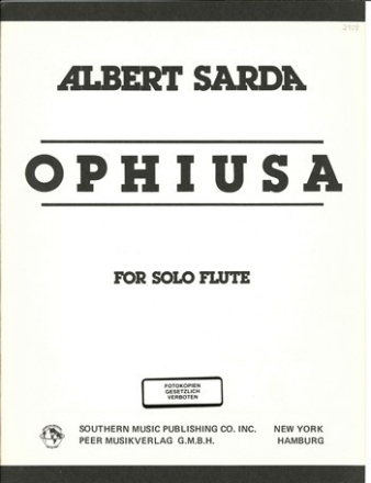 Ophiusa (1975) fr Flte solo