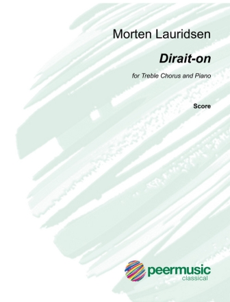 Dirait-on for treble chorus and piano score (frz)