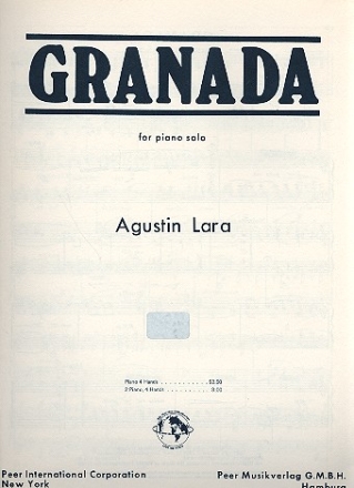 Granada for piano