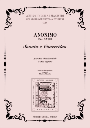 Sonata e Concertino Per 2 cembali (organi)