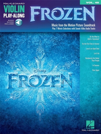 Frozen (Die Eisknigin - vllig unverfroren) (+Download): for violin violin playalong vol.48