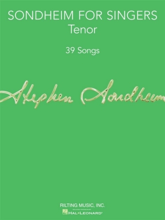 Sondheim for Singers: for tenor and piano score