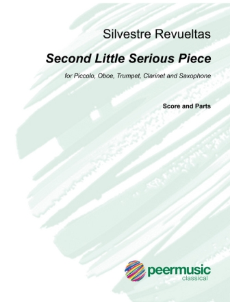 Second little serious Piece for piccolo, oboe, trumpet, clarinet and baritone saxophone score and parts