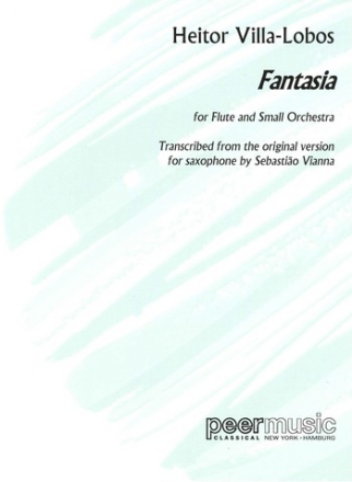 Fantasia for flute and small orchestra score