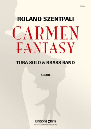 Carmen Fantasy for tuba and brass band score