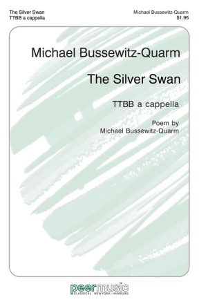 The Silver Swan for men chorus (TTBB) a cappella score