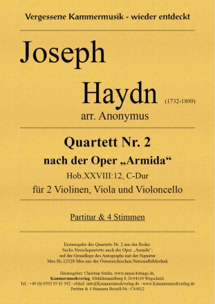 Quartett C-Dur Nr.2 nach der Oper 