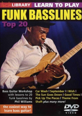 Learn To Play Funk Basslines - Top 20 for e-bass DVD